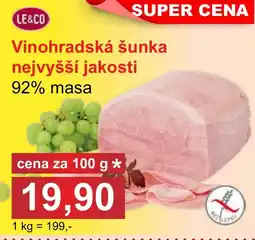 PLUS JIP Le&Co vinohradská šunka nabídka