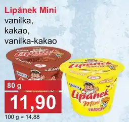 PLUS JIP Lipánek Mini vanilka, kakao, vanilka-kakao nabídka