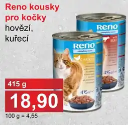PLUS JIP Reno kousky pro kočky hovězí, kuřecí nabídka