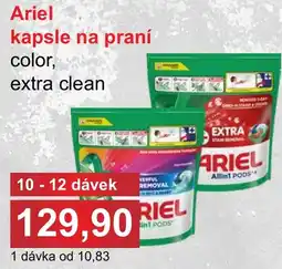 PLUS JIP Ariel kapsle na praní color, extra clean nabídka