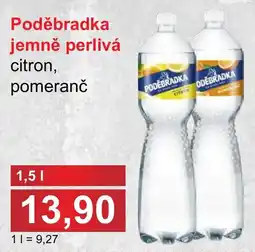 PLUS JIP Poděbradka jemně perlivá citron, pomeranč nabídka