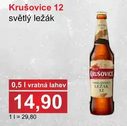 PLUS JIP Krušovice světlý ležák nabídka