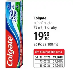 dm drogerie Colgate zubní pasta nabídka