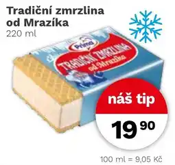 Konzum Prima tradiční zmrzlina od Mrazíka nabídka