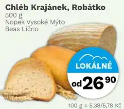 Konzum Robátka Chléb Krajánek nabídka