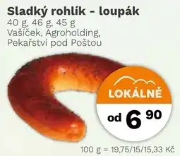 Konzum Vašíček sladký rohlík - loupák nabídka