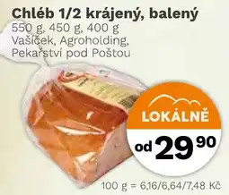 Konzum Vašiček chléb 1/2 krájený nabídka