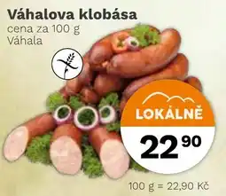 Konzum Váhalova klobása nabídka