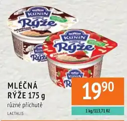 Coop hb Kunin mléčná rýže různé příchutě nabídka