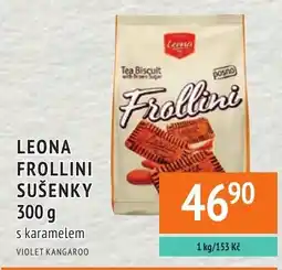 Coop hb Leona frollini sušenky s karamellem nabídka