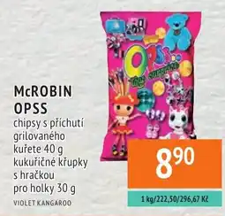 Coop hb McROBIN OPSS chipsy s příchutí grilovaného kuřete nabídka
