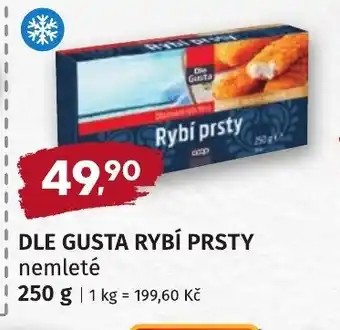 Dle gusta rybí prsty