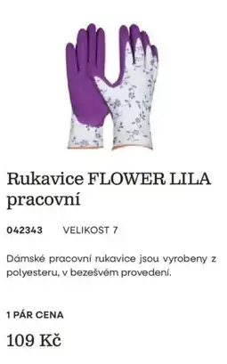 Starkl Rukavice Flower Lila pracovní nabídka
