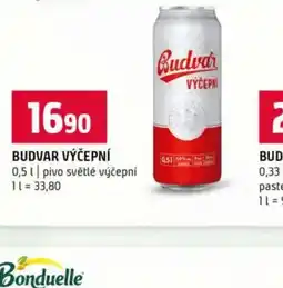 Terno Budvar výčepní nabídka