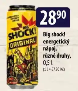 Bala Big shock! energetický nápoj nabídka