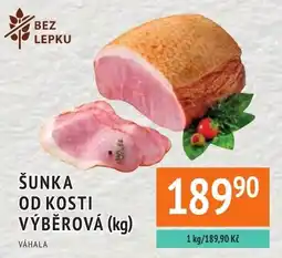 Coop hb Váhala šunka od kosti výběrová nabídka