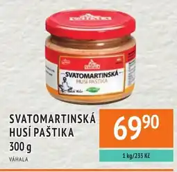 Coop hb Váhala svatomartinská husí paštika nabídka