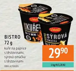 Coop hb Vitana bistro kuře na paprice s těstovinami, sýrová omáčka s těstovinami nabídka
