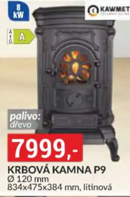Baumax Kawmet krbová kamna p9 nabídka