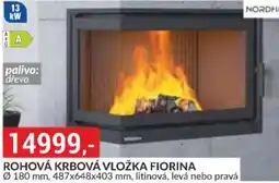 Baumax Nordfjord rohová krbová vložka fiorina nabídka