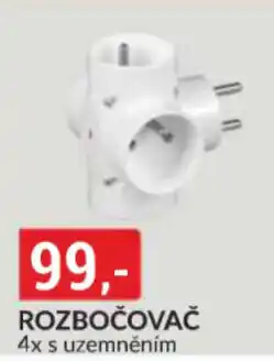Baumax Rozbočovač 4x s uzemněním nabídka