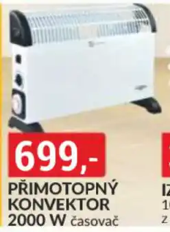 Baumax Primotopny konvektor 2000 W casovač nabídka