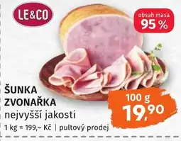 Coop hb Le&co šunka zvonařka nabídka