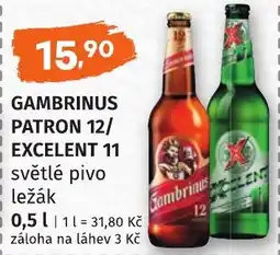 Coop hb Gambrinus patron 12/ excelent 11 nabídka