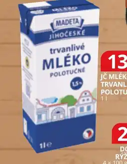 Potraviny CZ Madeta trvanlivé mléko polotučné nabídka