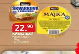 Potraviny CZ Hame paštika nabídka
