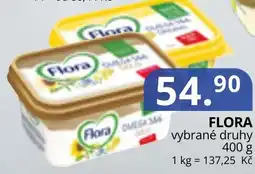 Potraviny CZ Flora vybrané druhy nabídka