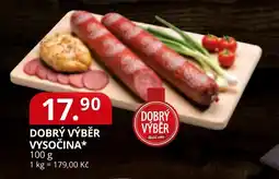 Potraviny CZ Dobrý výběr vysočina* nabídka