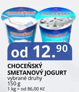 Potraviny CZ Choceňský smetanový jogurt nabídka