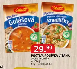 Potraviny CZ Vitana poctivá polévka nabídka