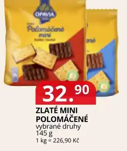 Potraviny CZ Opavia zlaté mini polomáčené nabídka