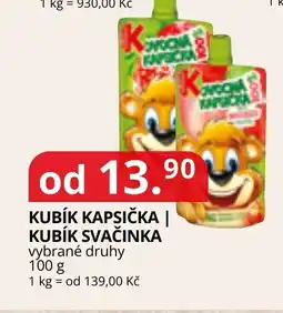 Potraviny CZ Kubík kapsička | kubík svačinka nabídka