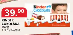 Potraviny CZ Kinder čokoláda nabídka
