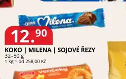 Potraviny CZ Koko | Milena | Sojové řezy nabídka