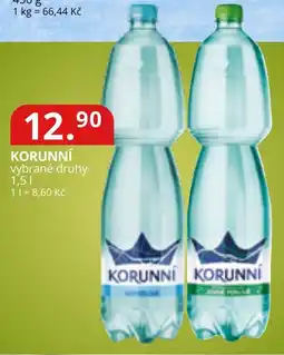 Potraviny CZ Korunní vybrané druhy nabídka