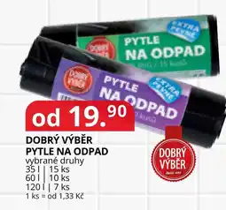 Potraviny CZ Pytle na odpad nabídka