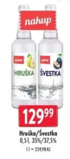 Qanto nakup Hruška/Švestka nabídka