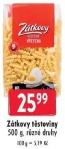 Qanto Zátkovy těstoviny nabídka