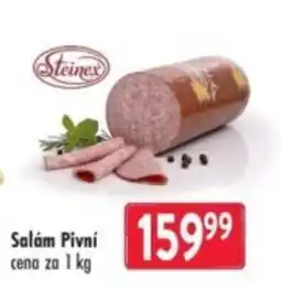Qanto Steinex salám pivní nabídka