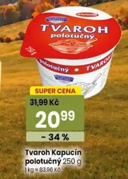 TEMPO Tvaroh Kapucín polotučný nabídka