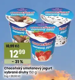 TEMPO Chocensky smetanovy jogurt nabídka