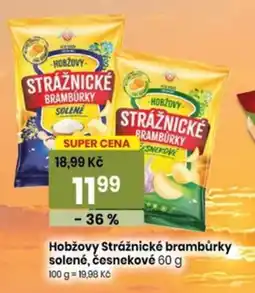 TEMPO Hobžovy strážnické brambůrky solené česnekové nabídka