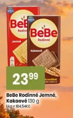TEMPO BeBe Rodinné Jemné, Kakaové nabídka