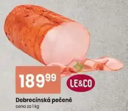 TEMPO Le&Co debrecínská pečeně nabídka