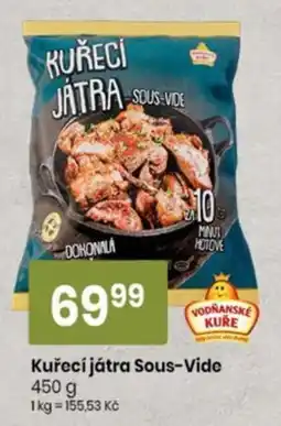 TEMPO Vodňanské kuře kuřecí játra sous-vide nabídka