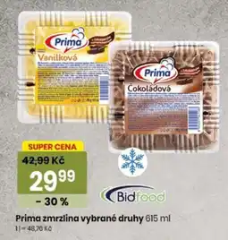 TEMPO Prima zmrzlina vybrané druhy nabídka